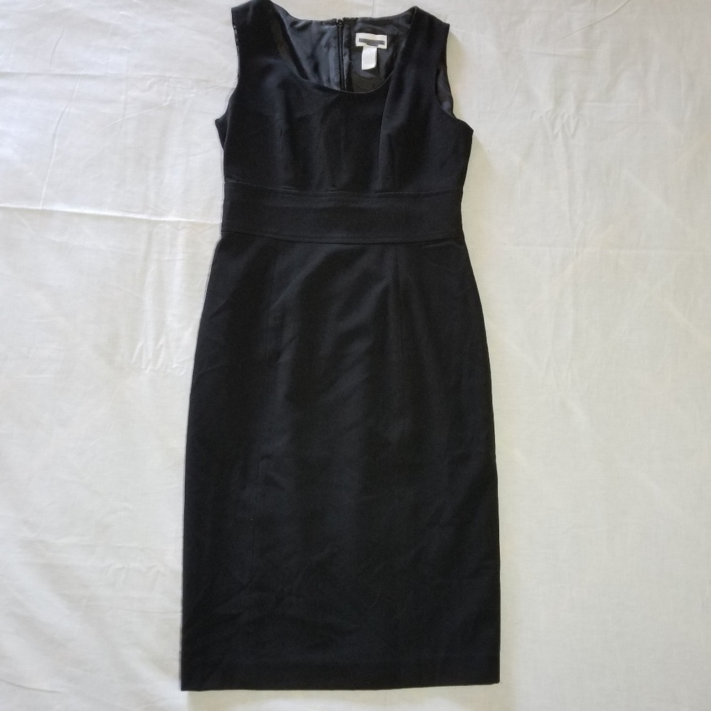 CHARTER CLUB black empire waist sheath midi dress